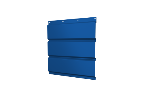 Софит металлический без перфорации 0,5 Satin с пленкой RAL 5005 сигнальный синий