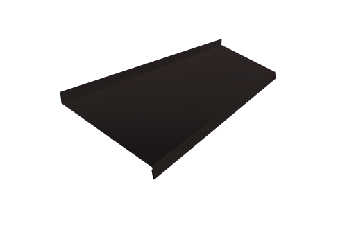 Отлив простой 250 0,5 Velur X RAL 9005 черный (2м)