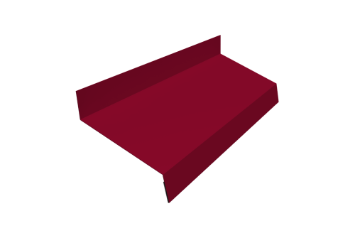 Отлив простой 50 0,45 PE с пленкой RAL 3003 рубиново-красный (2м)