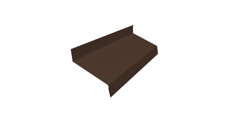 Отлив простой 50 0,5 Atlas X с пленкой RAL 8017 шоколад (2м)