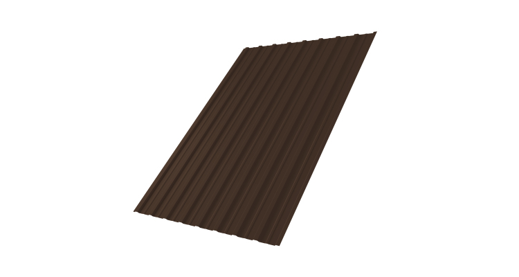 Профнастил С10A GL 0,5 Rooftop Бархат RAL 8017 шоколад