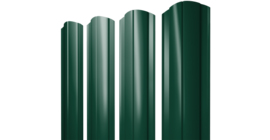 Штакетник Круглый фигурный 0.5 Satin RAL 6005 зеленый мох