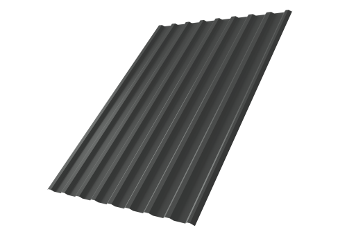 Профнастил С20R 0,5 Satin RAL 7016 антрацитово-серый