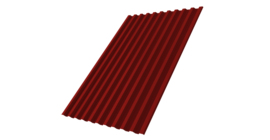 Профнастил С21R 0,7 PE RAL 3011 коричнево-красный