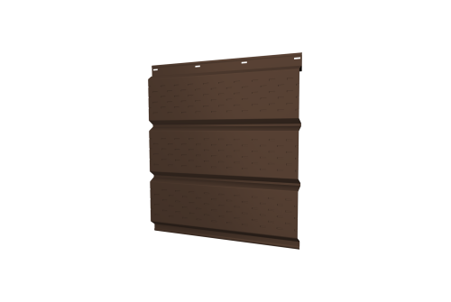 Софит металлический полная перфорация 0,4 PE с пленкой RAL 8017 шоколад