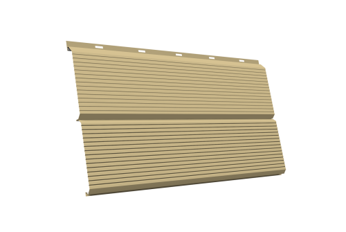 ЭкоБрус 0,345 Gofr GL 0.45 PE с пленкой RAL 1014 слоновая кость