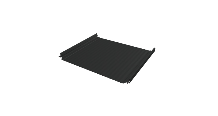 Кликфальц Pro Gofr Grand Line 0,5 Satin Matt TX с пленкой на замках RAL 7016 антрацитово-серый