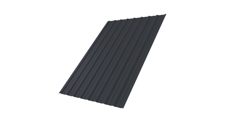 Профнастил С10A 0,5 Satin RAL 7024 мокрый асфальт