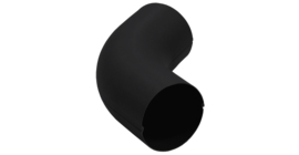 Колено 60 град PU 90 мм Мatt RAL 9005 черный