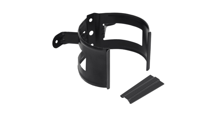 Кронштейн трубы на дерево 90 мм PU Мatt RAL 9005 черный