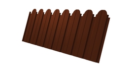 Профнастил С10B фигурный 0.45 PE RAL 3009 оксидно-красный