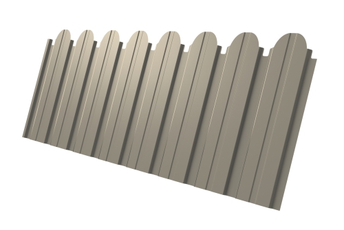 Профнастил С10B фигурный 0.5 Satin RAL 1015 светлая слоновая кость