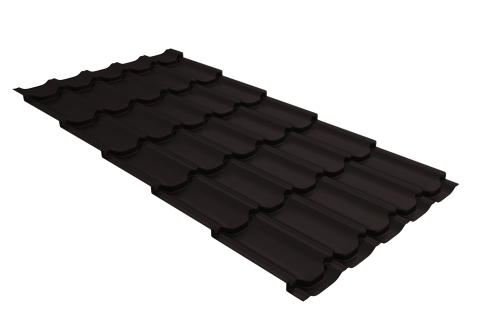 Металлочерепица квинта плюс 0,45 PE RAL 9005 черный
