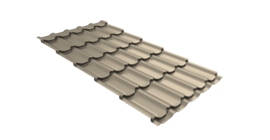 Металлочерепица квинта плюс 0,45 Drap TX RAL 1015 светлая слоновая кость