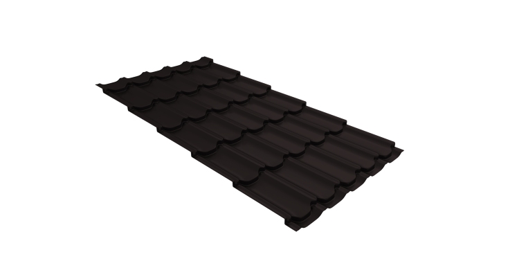 Металлочерепица квинта плюс 0,45 Drap-double TX RAL 9005 черный