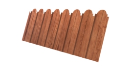 Профнастил C10A фигурный 0.45 Print Premium Rowan Wood Intense FTC