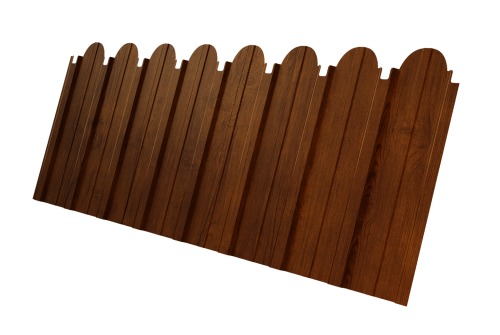 Профнастил C10A фигурный 0.4 Print Premium Golden Wood Intense FTC