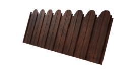 Профнастил C10B фигурный 0.45 Print Premium Cherry Wood Dark FTC