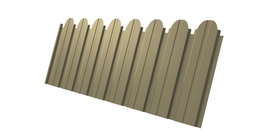 Профнастил C10B фигурный 0,4 PE RAL 1014 слоновая кость