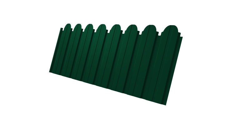 Профнастил C10B фигурный 0.4 PE RAL 6005 зеленый мох