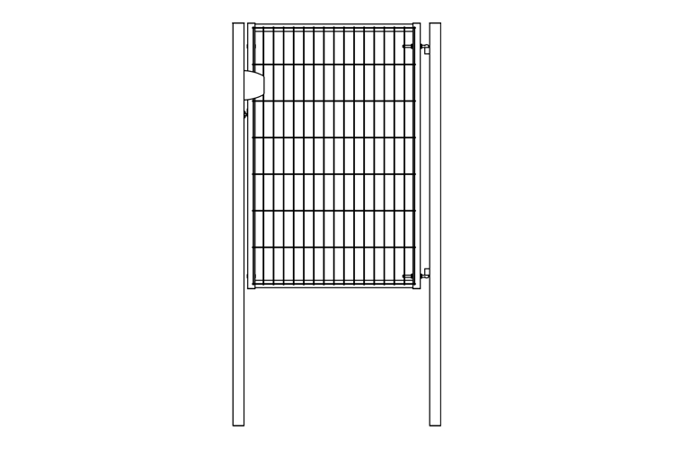 Калитка Light NoLock 1.73х1 RAL 6005