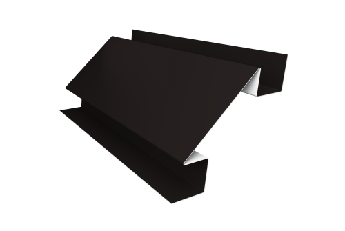 Планка угла внутреннего сложного Блок-хаус new 0,5 Drap TX RAL 9005 черный (2м)