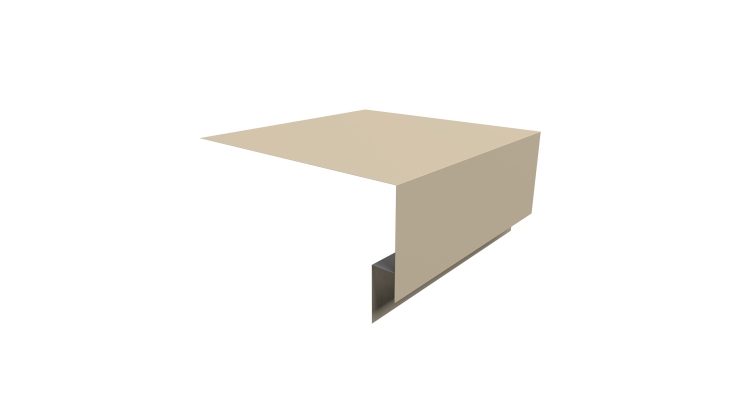 Планка околооконная сложная Блок-хаус new 200х75х27 0,45 Drap TX RAL 1015 светлая слоновая кость (2м)