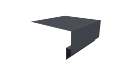 Планка околооконная сложная Блок-хаус new 200х75х27 0,45 Drap TX RAL 7024 мокрый асфальт (3м)