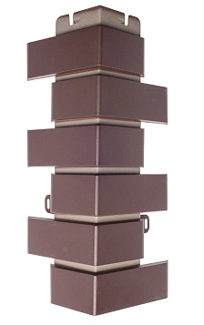 Наружный угол кирпич клинкерный (шоколад) 0.45х0.16 м