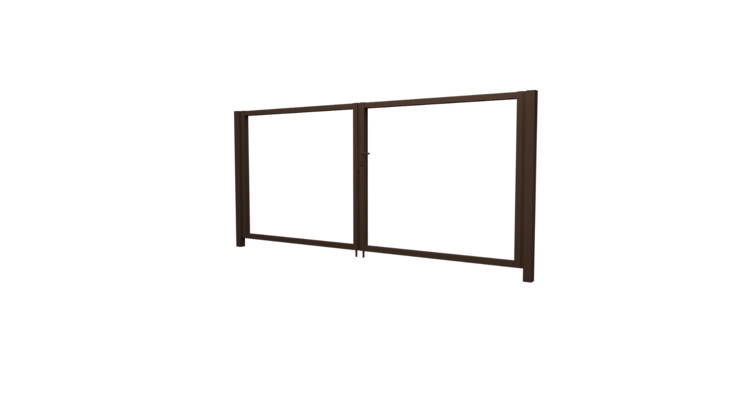 Ворота Жалюзи Texas 1.8х3.6 RAL 8017 без заполнения (ламель 150 мм)