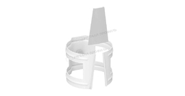 Держатель трубы (на кирпич) Металл Профиль GRANDSYSTEM D90 RAL 9010