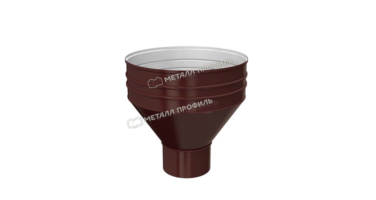Воронка водосборная Металл Профиль ПРОЕКТ D350х150 RAL 8017