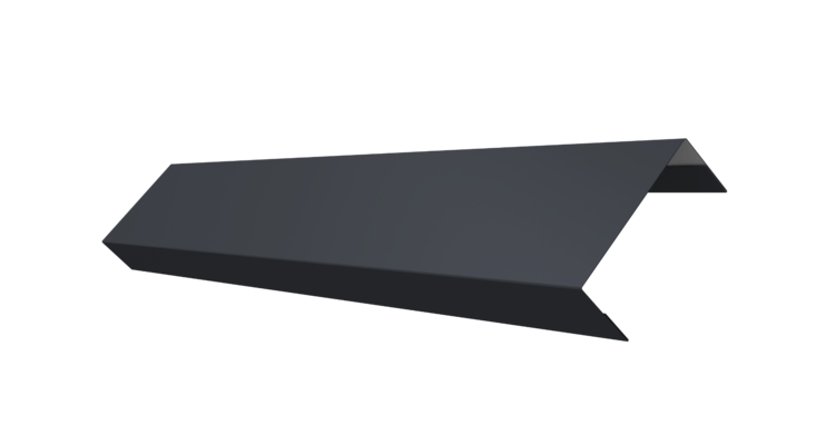 Ламель лицевая 50 забора жалюзи Texas 0.45 Drap-double TX RAL 7024 мокрый асфальт