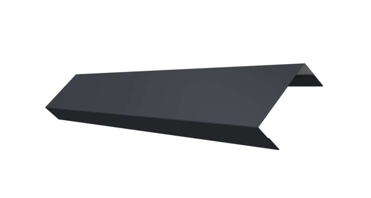 Ламель обратная 50 забора жалюзи Texas 0.5 PurLite Matt с пленкой RAL 7024 мокрый асфальт