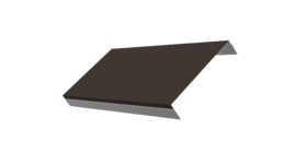 Ламель обратная 125 забора жалюзи Texas 0.5 Drap TX RR 32 темно-коричневый