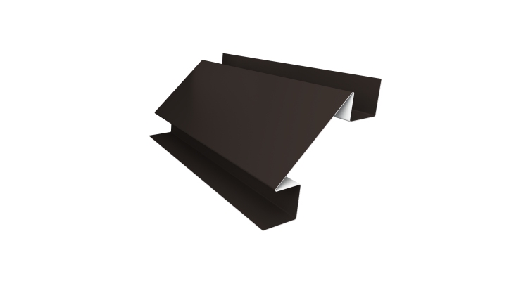 Планка угла внутреннего сложного Экобрус Grand Line 0,5 Satin с пленкой RR 32 темно-коричневый (2м)