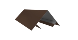 Планка угла внешнего составная верхняя 0,5 Drap TX RAL 8017 шоколад (2м)