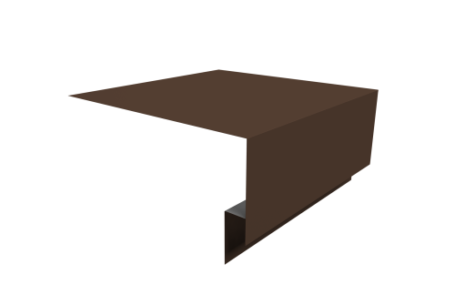 Планка околооконная сложная Экобрус Grand Line 250х75х25 0,45 Drap RAL 8017 шоколад (3м)