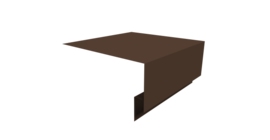 Планка околооконная сложная Экобрус Grand Line 250х75х25 0,45 Drap TwinColor RAL 8017 шоколад (3м)