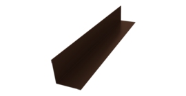 Угол внутренний 50х50 0,5 Satin с пленкой RAL 8017 шоколад (2м)
