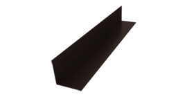 Угол внутренний 50х50 0,5 Satin с пленкой RR 32 темно-коричневый (2м)