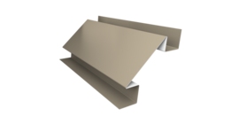 Угол внутренний сложный 75мм 0,45 Drap TX RAL 1015 светлая слоновая кость (3м)