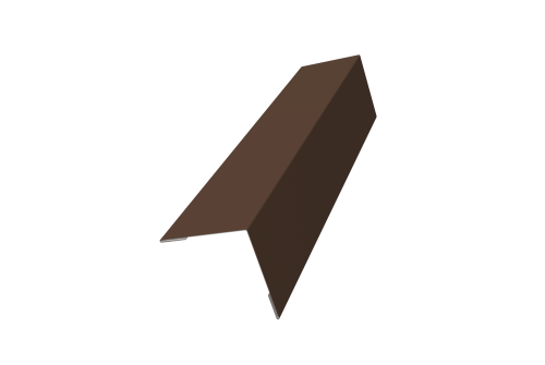 Угол внешний 50х50 0,5 Satin с пленкой RAL 8017 шоколад (2м)