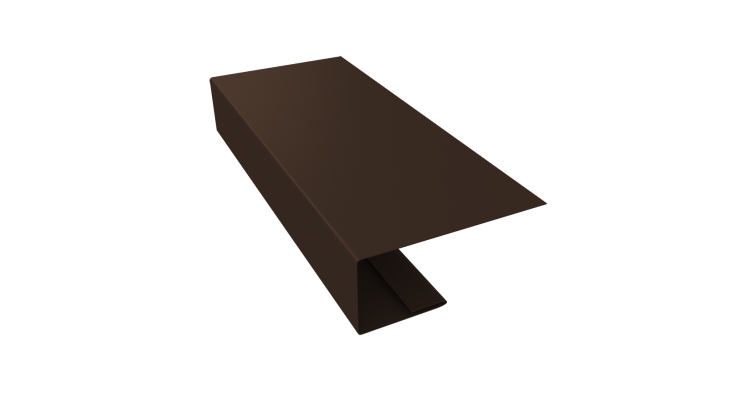 J-Профиль 18мм 0,45 Drap TwinColor RAL 8017 шоколад (3м)