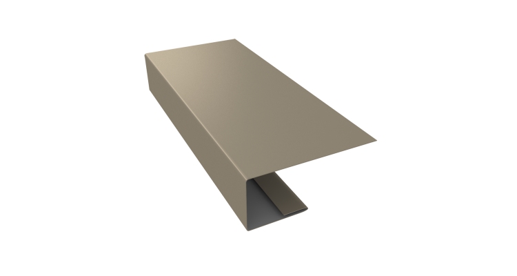 J-Профиль 18мм 0,5 Satin с пленкой RAL 1015 светлая слоновая кость (3м)