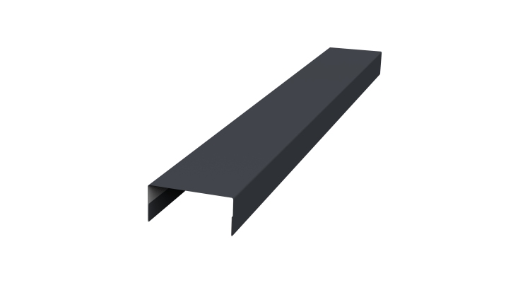 Крышка 30х15 жалюзи Texas 0,45 PE RAL 7024 мокрый асфальт (3м)