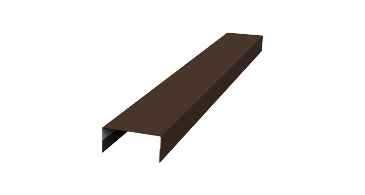 Крышка 30х20 жалюзи Texas 0,45 Drap ST RAL 8017 шоколад (2м)