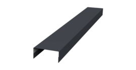 Крышка 30х20 жалюзи Texas 0,45 Drap ST RAL 7024 мокрый асфальт (3м)