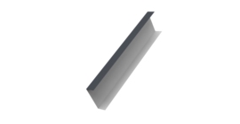 Декоративная накладка на столб универсальная 80х80 для забора жалюзи 0,45 Drap ST RAL 7024 мокрый асфальт (1,8м)