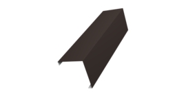 Декоративная накладка на столб универсальная угловая 60х60 для забора жалюзи 0,45 Drap ST RR 32 темно-коричневый (2м)